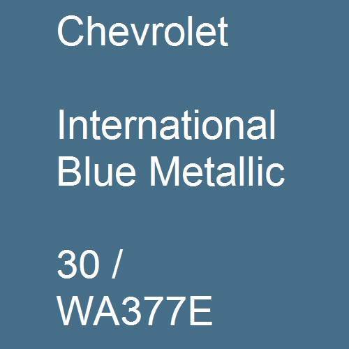 Chevrolet, International Blue Metallic, 30 / WA377E.